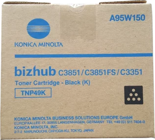 Konica Minolta TNP49 Cartouche de toner original noir – TNP49K/A95W150