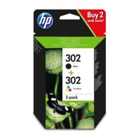 Pack de 2 cartouches d’origine HP302 noire + couleur – X4D37AE