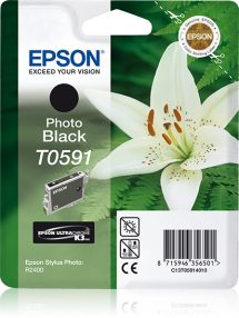 Epson T0591 Cartouche d’encre photo noire originale – C13T05914010