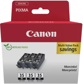 Canon PGI-35BK Multipack de 3 cartouches d’encre originales Noir – 1509B028