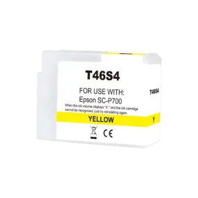 Cartouche d’encre pigmentaire générique jaune Epson T46S4 – Remplace C13T46S400