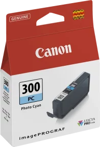 Cartouche d’encre photo originale cyan Canon PFI300 – 4197C001/PFI300PC