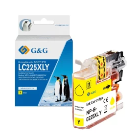 Cartouche PREMIUM marque G&G jaune compatible Brother LC225XLY