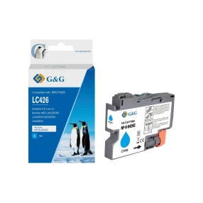 Cartouche cyan PREMIUM marque G&G compatible Brother LC426XLC