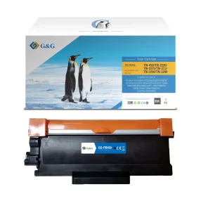 Toner PREMIUM marque G&G compatible Brother TN2220 – Noir