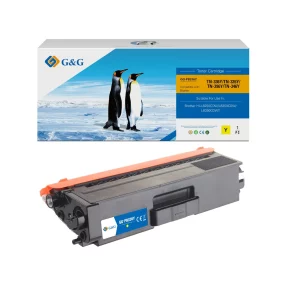 Toner PREMIUM marque G&G jaune compatible Brother TN326Y